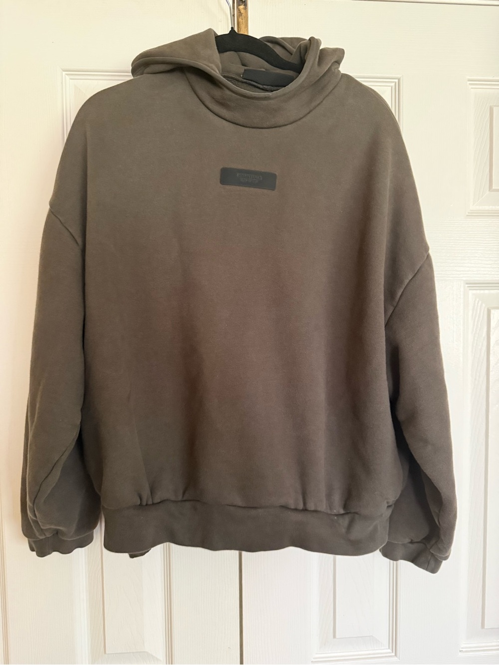 Essentials Olive Crewneck Hoodie Sweatshirt